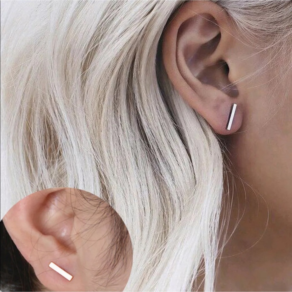 🌻 3 for $20 🌻 Minimalist Bar Earrings in SILVER